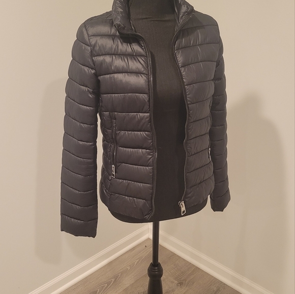 Mango Winter Coat Black Size Small/2 - Picture 3 of 11